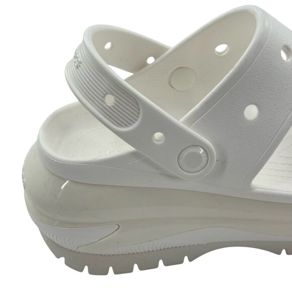 NWT Crocs Platform Mega Crush Chunky Iconic Sandal in White Size 8 - Picture 6 of 14
